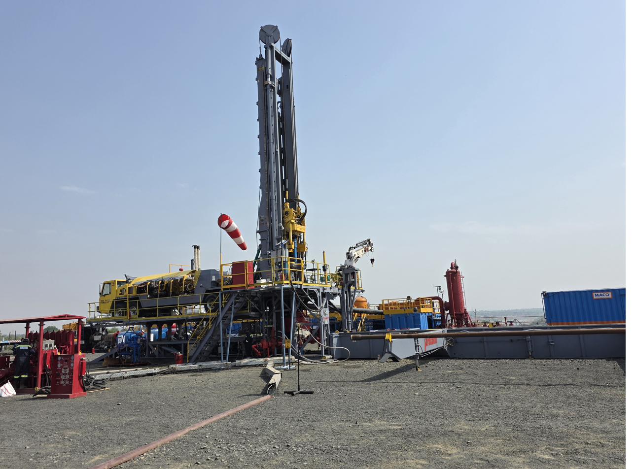 Land rig at a yard operation